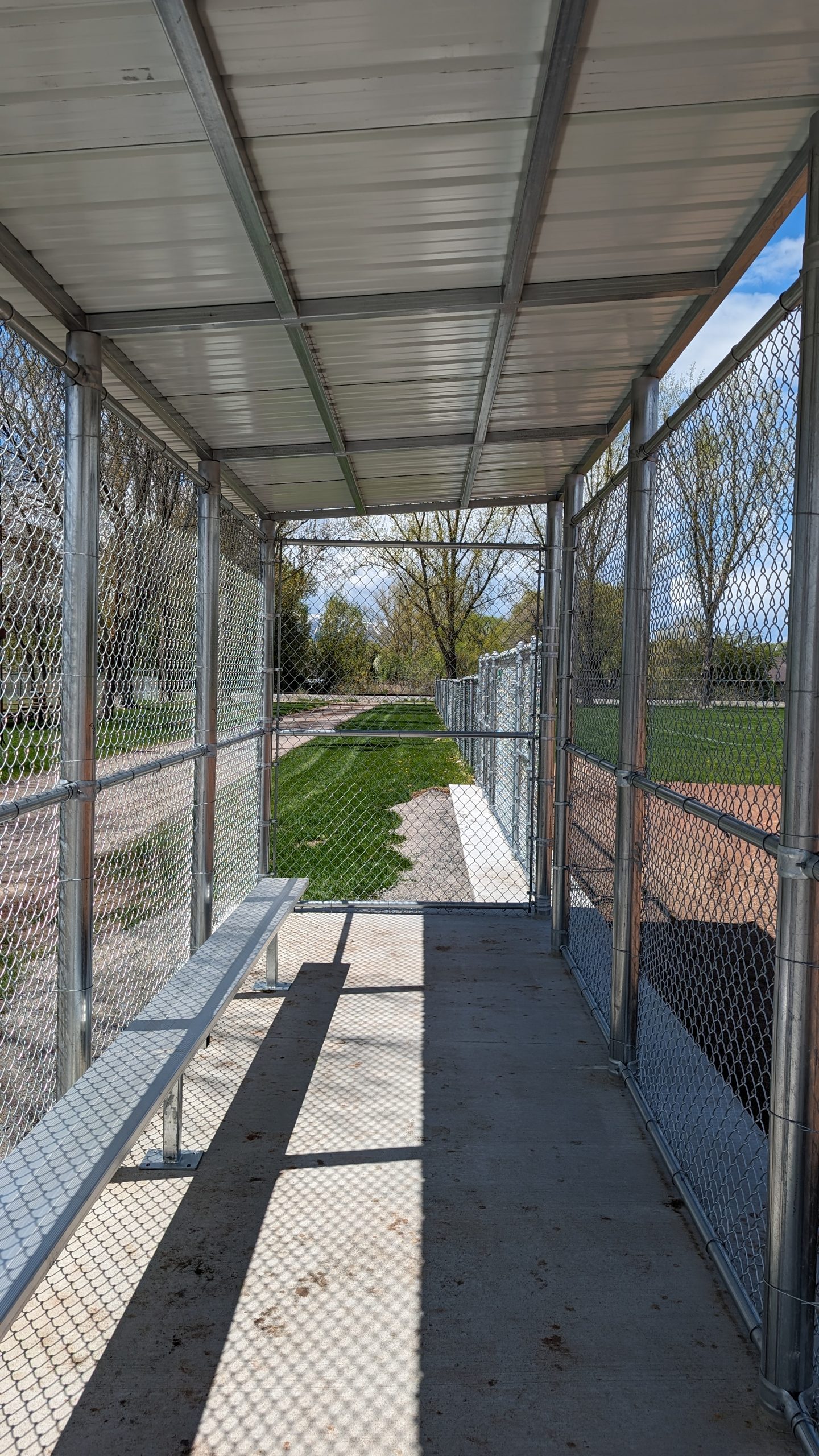 Vinyl-coated chain link fence in Logan, Utah