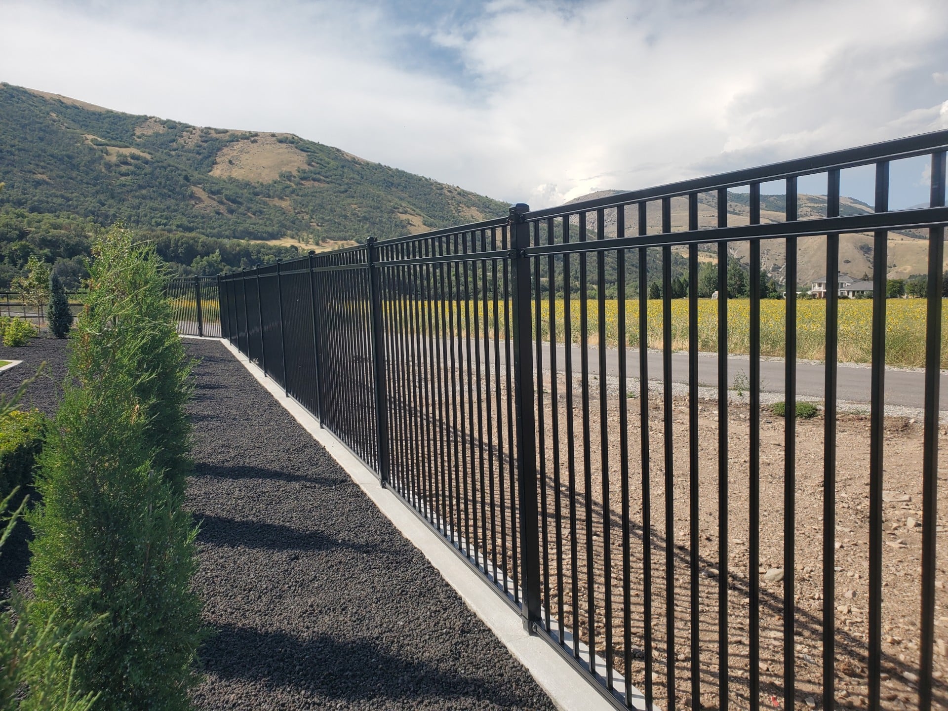 Ornamental Iron Fence in Northern Utah